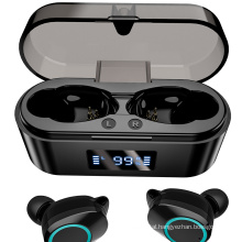 Mini Wireless Earbuds TWS Blue tooth Headset Charging Case, Touch Control V5.0 Stereo Sound Sweatproof Headphones Mic